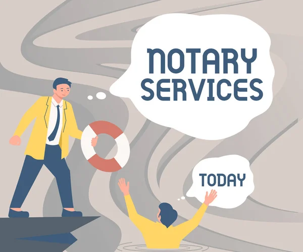 Writing Displaying Text Notary Services Word Written Services Rendered State — Stock Photo, Image