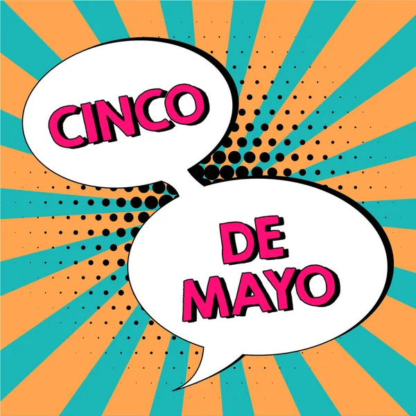 Text Som Visar Inspiration Cinco Mayo Business Approach Mexikansk Amerikanskt — Stockfoto