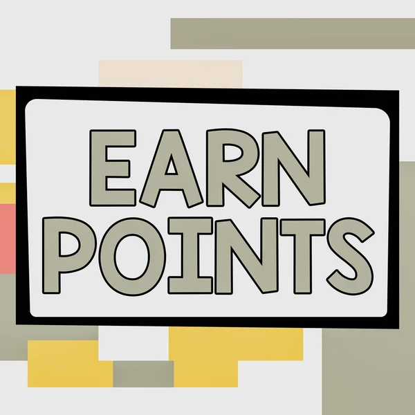 Inspiration Showing Sign Earn Points Business Approach Get Praise Approval — Stock Photo, Image