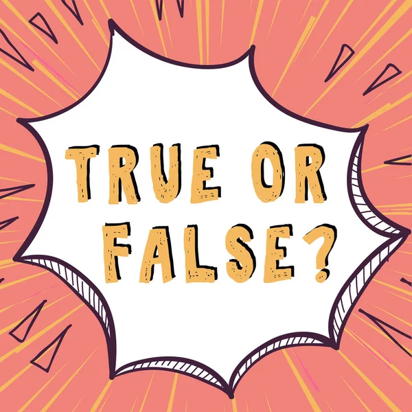 Концептуальний Дисплей True False Question Серія Заяв Інтернет Концепції Позначених — стокове фото