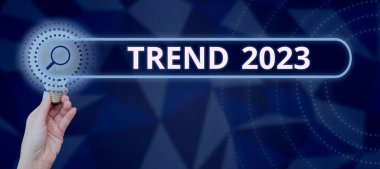 El yazısı işareti Trend 2023, iş yaklaşımı kısa bir süre için meşhur olan şeyler