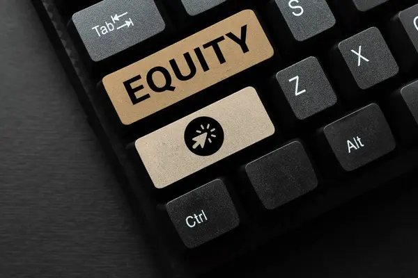 Εγγραφείτε Εμφάνιση Equity Επιχειρηματική Έννοια Ποιότητα Του Είναι Δίκαιη Και — Φωτογραφία Αρχείου