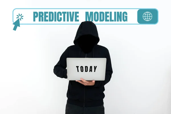 Conceptual Display Predictive Modeling Conceptual Photo Maintenance Strategy Driven Predictive — Stock Photo, Image