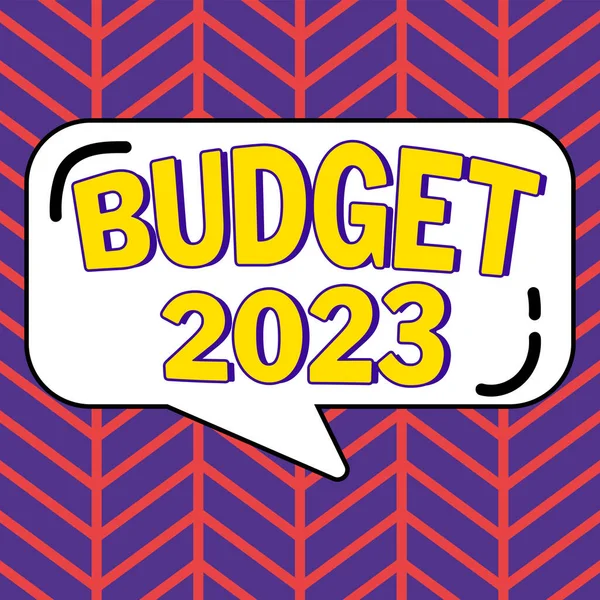 Κείμενο Έμπνευσης Προϋπολογισμός 2023 Εκτιμώμενη Επιχειρηματική Προσέγγιση Εσόδων Και Δαπανών — Φωτογραφία Αρχείου