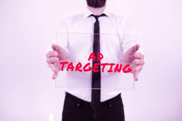 Text Rukopisu Targeting Business Showcase Cíl Nejvnímavější Publikum Určitými Vlastnostmi — Stock fotografie