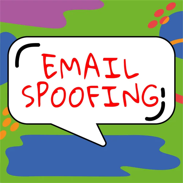 Email Spoofing 이메일 계정이나 서비스의 보안을 — 스톡 사진