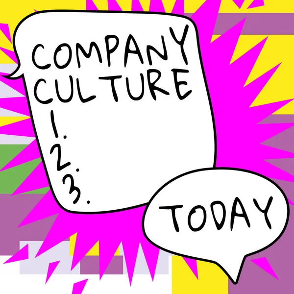 Company Culture Business Showcase 직원들 일하는 요소를 텍스트 — 스톡 사진