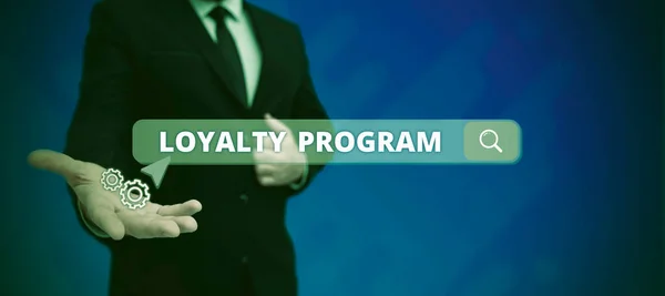 Loyalitätsprogramm Marketingbemühungen Geschäftsüberblick Die Anreize Zur Wiederholung Von Kunden Bieten — Stockfoto