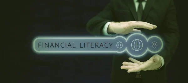 Tekst Odręcznego Pisania Literatura Finansowa Przegląd Działalności Zrozumienie Wiedza Temat — Zdjęcie stockowe