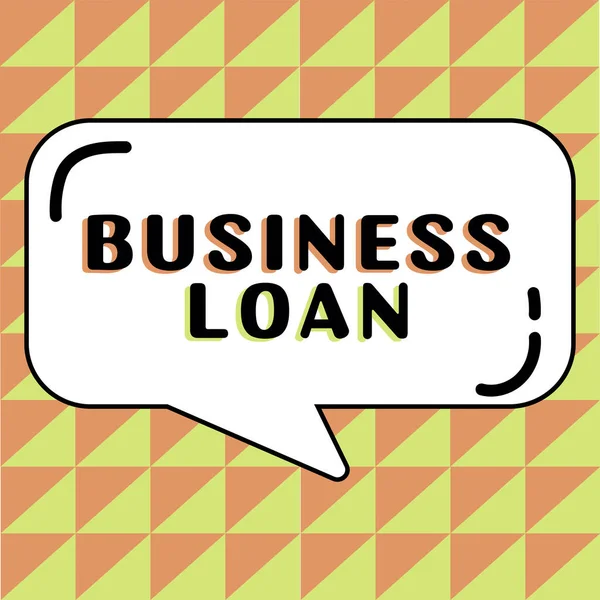 Tekst Pokazujący Inspirację Business Loan Business Showcase Credit Mortgage Pomoc — Zdjęcie stockowe