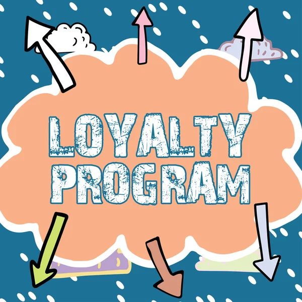 Conceptual Display Loyalty Program Word Für Marketing Bemühungen Die Anreize — Stockfoto