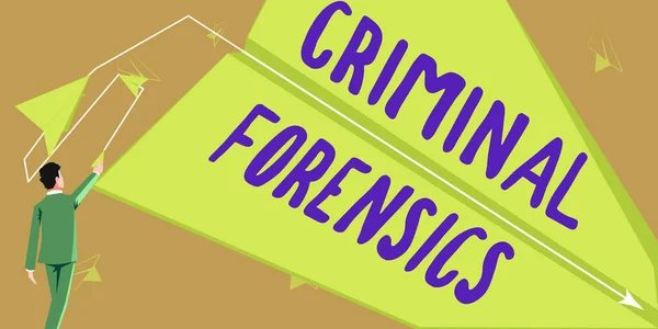 Scrittura Visualizzando Testo Criminal Forensics Business Showcase Federal Offense Actions — Foto Stock
