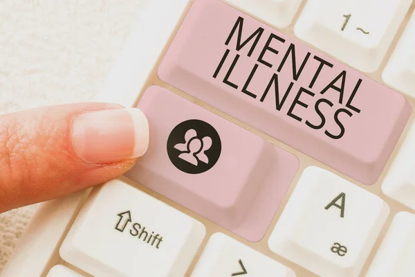 精神上的疾病 商业概念 人的条件对其心理健康的影响 — 图库照片