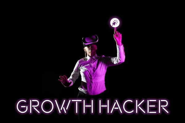 Írás Megjelenítése Szöveg Növekedés Hacker Üzleti Megközelítés Általában Megszerezni Annyi — Stock Fotó