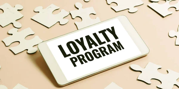 Handschrift Loyalty Program Concept Betekent Marketing Inspanning Die Prikkels Klanten — Stockfoto