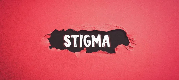 Ruční Psaní Znamení Stigma Obchodní Koncept Pocit Nesouhlasu Většina Lidí — Stock fotografie
