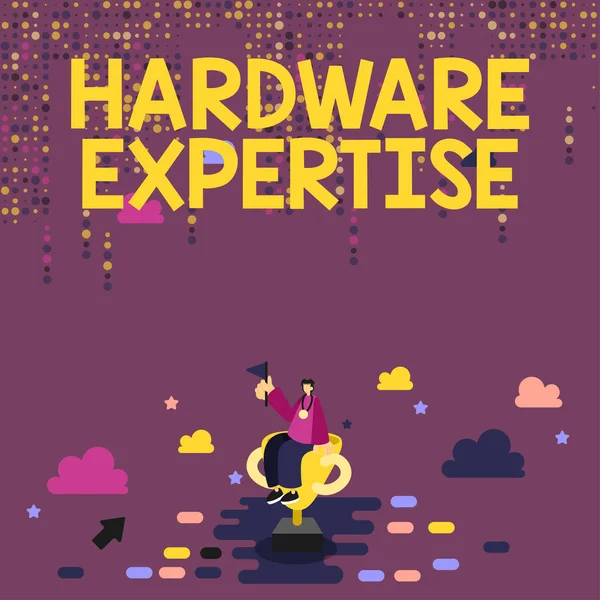 Tekenen Weergeven Hardware Expertise Business Overzicht Machines Andere Fysieke Componenten — Stockfoto
