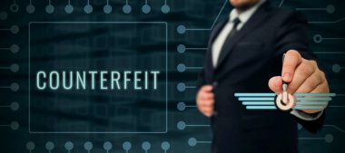 Sahte belge sunan metin başlığı, İnternet Konsepti aldatmak amacıyla başka bir şeyin taklidi ile yapılır