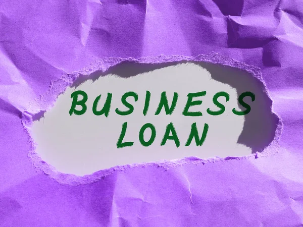 Schrijven Weergeven Van Tekst Business Loan Woord Voor Krediet Hypotheek — Stockfoto