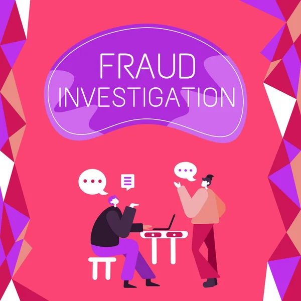 Conceptual Caption Fraud Investigation Internet Concept Process Determining Whether Scam — Stock Photo, Image