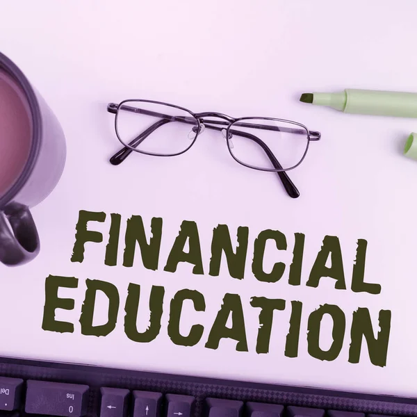Conceptueel Bijschrift Financial Education Business Showcase Inzicht Monetaire Gebieden Zoals — Stockfoto