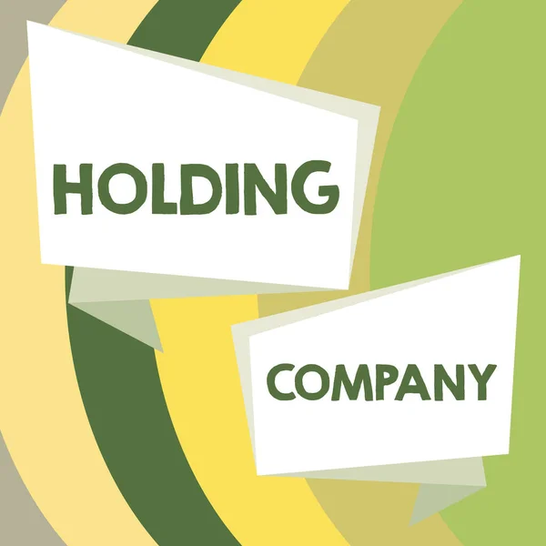 Wystawa Koncepcyjna Holding Company Przegląd Biznesowy Akcji Innych Aktywów Finansowych — Zdjęcie stockowe