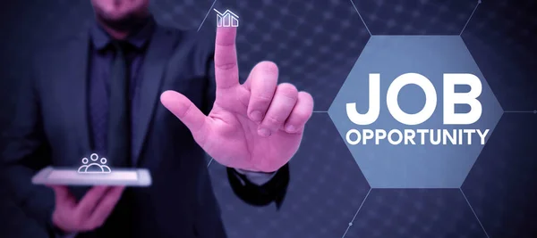 Job Opportunity Word Für Eine Beschäftigungsmöglichkeit Oder Die Chance Einen — Stockfoto