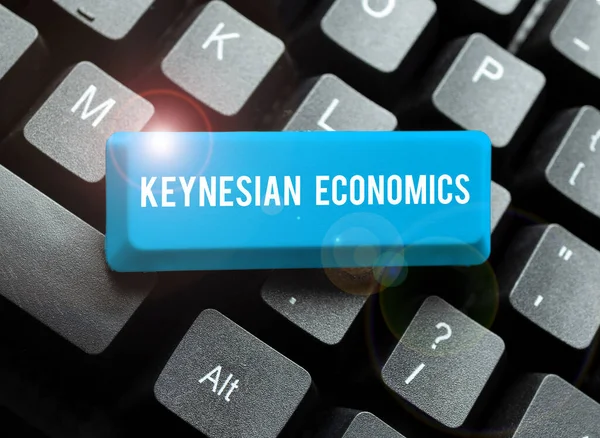 Conceptueel Bijschrift Keynesiaanse Economie Bedrijfsoverzicht Monetaire Fiscale Programma Door Overheid — Stockfoto