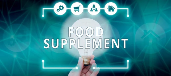 Conceptuele Weergave Voedingssupplement Business Concept Voorwaarden Praktijken Die Kwaliteit Van — Stockfoto