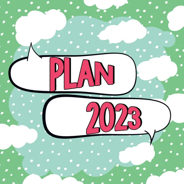 Szöveg Megjelenítése Terv 2023 Szó Részletes Javaslatot Csinál Vagy Elérni — Stock Fotó