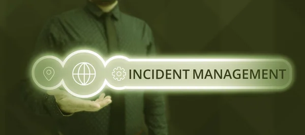 Conceptual Display Incident Management Business Idea Process Return Service Normal — Stock fotografie