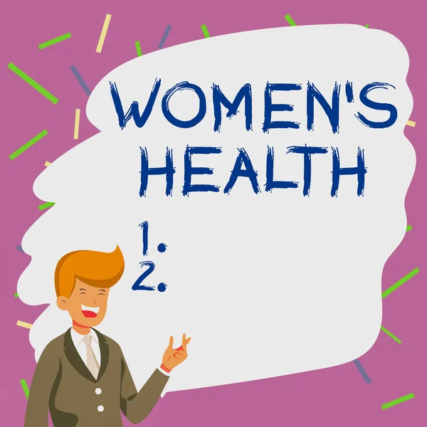 Handschrift Text Womens Health Konzeptfoto Womens Physische Gesundheit Folge Der — Stockfoto