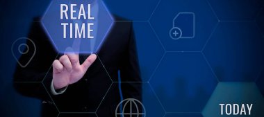Gerçek Zaman, İnternet kavramsal görüntüleme Bir süreç veya olayların meydana geldiği gerçek zamanı kavramsal kavram