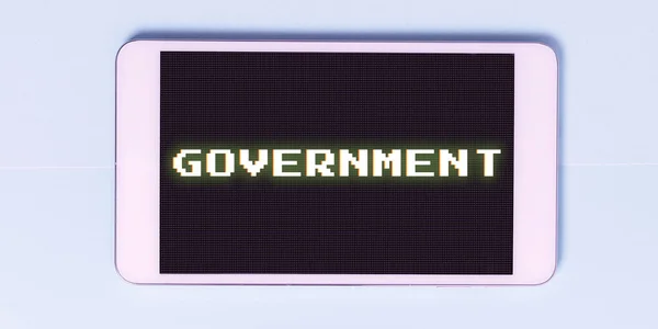 Znak Tekstowy Pokazujący Rząd Internet Concept Group Osób Uprawnionych Rządzenia — Zdjęcie stockowe