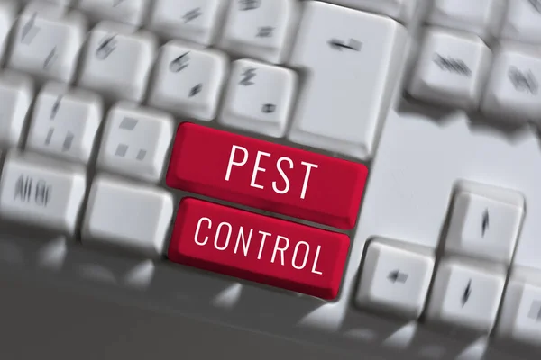 stock image Inspiration showing sign Pest Control, Word for Killing destructive insects that attacks crops and livestock