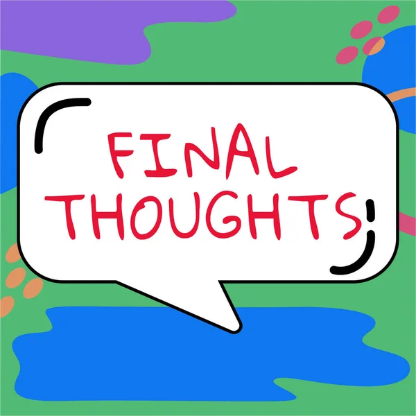 2017 Handwriting Text Final Thoughts Internet Concept Conclusion Last Analysis — 스톡 사진