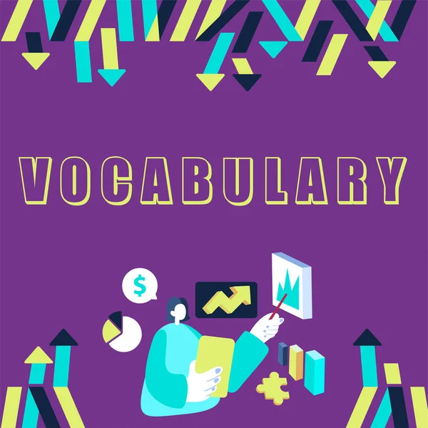 Texto Que Mostra Inspiração Vocabulário Abordagem Empresarial Coleção Palavras Frases — Fotografia de Stock