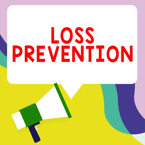 Text Sign Showing Loss Prevention Business Idea Fact You Longer — Stock Photo, Image