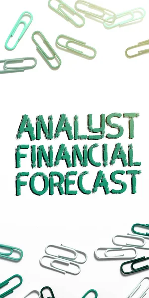 Psaní Textu Analytik Finanční Prognóza Obchodní Přístup Odhad Budoucích Finančních — Stock fotografie