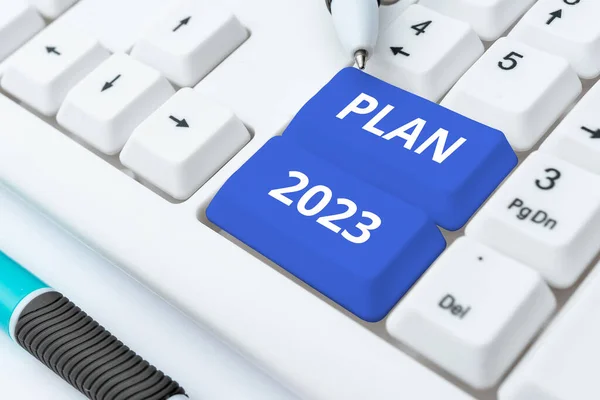 Inspiración Mostrando Signo Plan 2023 Visión General Del Negocio Propuesta —  Fotos de Stock