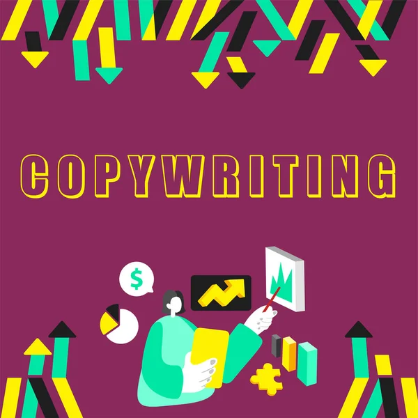 Tekst Pokazujący Inspirację Copywriting Business Concept Writing Text Advertisements Publicity — Zdjęcie stockowe