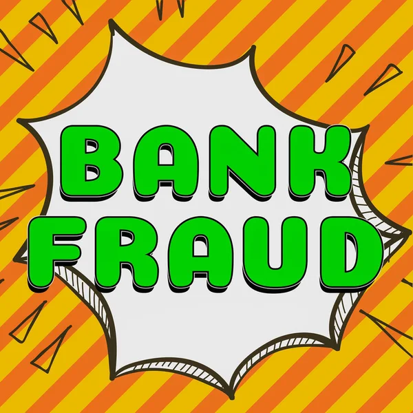 Señal Escritura Mano Fraude Bancario Visión General Del Negocio Perversión — Foto de Stock