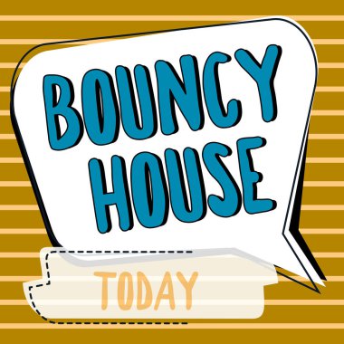 Zıplama Evi sunan metin başlığı, İnternet Yapay Zeka üzerinden çalışan İş Genel Görünümü Otomatik programı