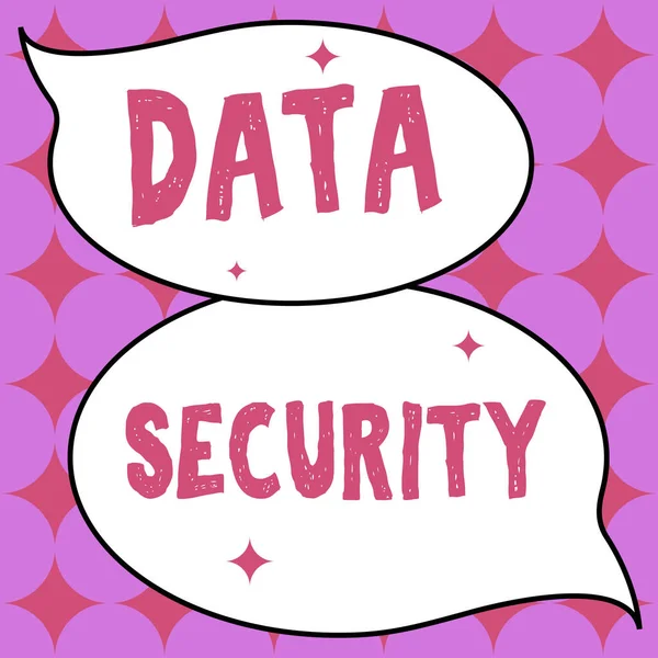 提供数据安全 业务概述保密磁盘加密备份密码屏蔽的文本标题 — 图库照片