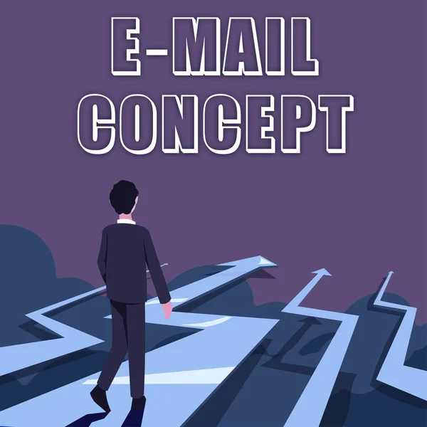 Inspirace Zobrazující Znamení Mail Concept Obchodní Koncept Posloupnost Marketingových Snah — Stock fotografie
