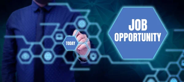 Kézírás Szöveg Job Opportunity Business Approach Opportunity Employment Chance Get — Stock Fotó