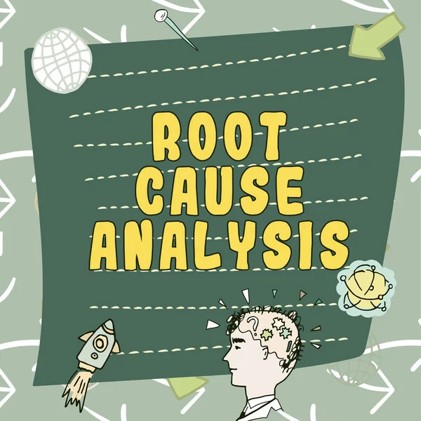 Writing Displaying Text Root Cause Analysis Business Approach Method Problem — Stock Photo, Image