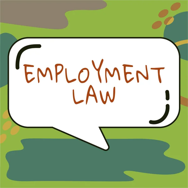 Text sign showing Employment Law, Business approach deals with legal rights and duties of employers and employees