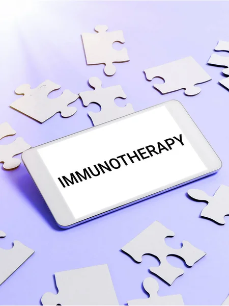 Exhibición Conceptual Inmunoterapia Tratamiento Idea Negocio Prevención Enfermedad Que Implica —  Fotos de Stock