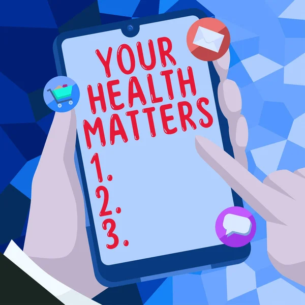 Tekst Met Inspiratie Gezondheid Zakelijke Aanpak Goede Gezondheid Onder Andere — Stockfoto